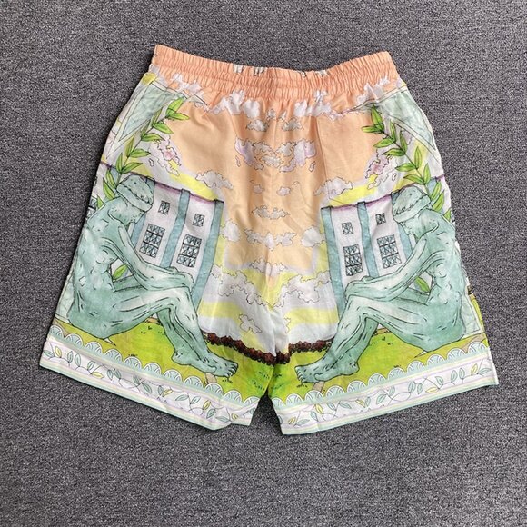 Casablanca Vase Linen Shorts - Picture 4 of 8